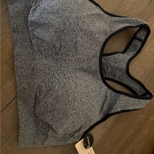 Charcoal Gray Sports Bra